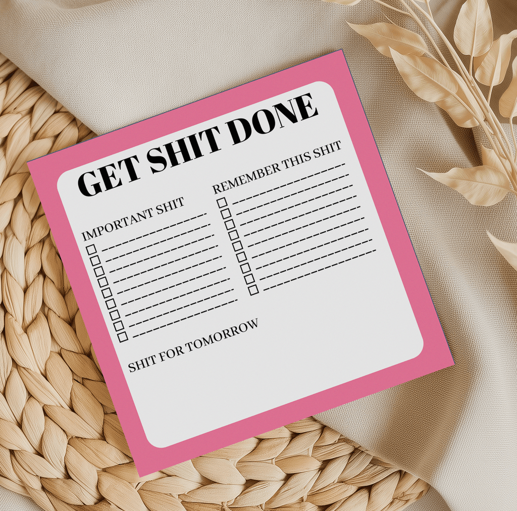 Get shit done memo pad