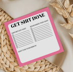 Get shit done memo pad