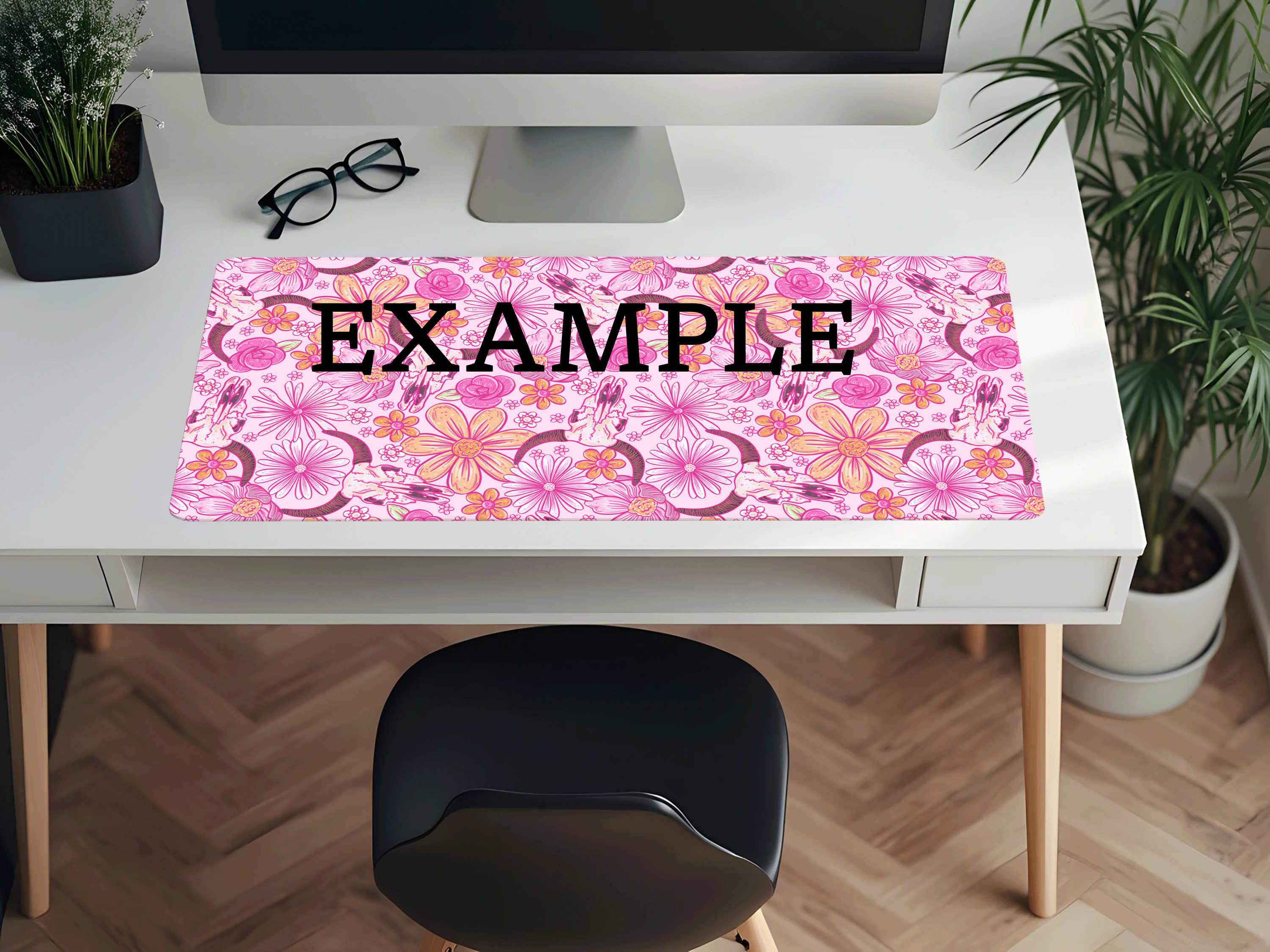 Pink Western Desk Mat - PRE ORDER