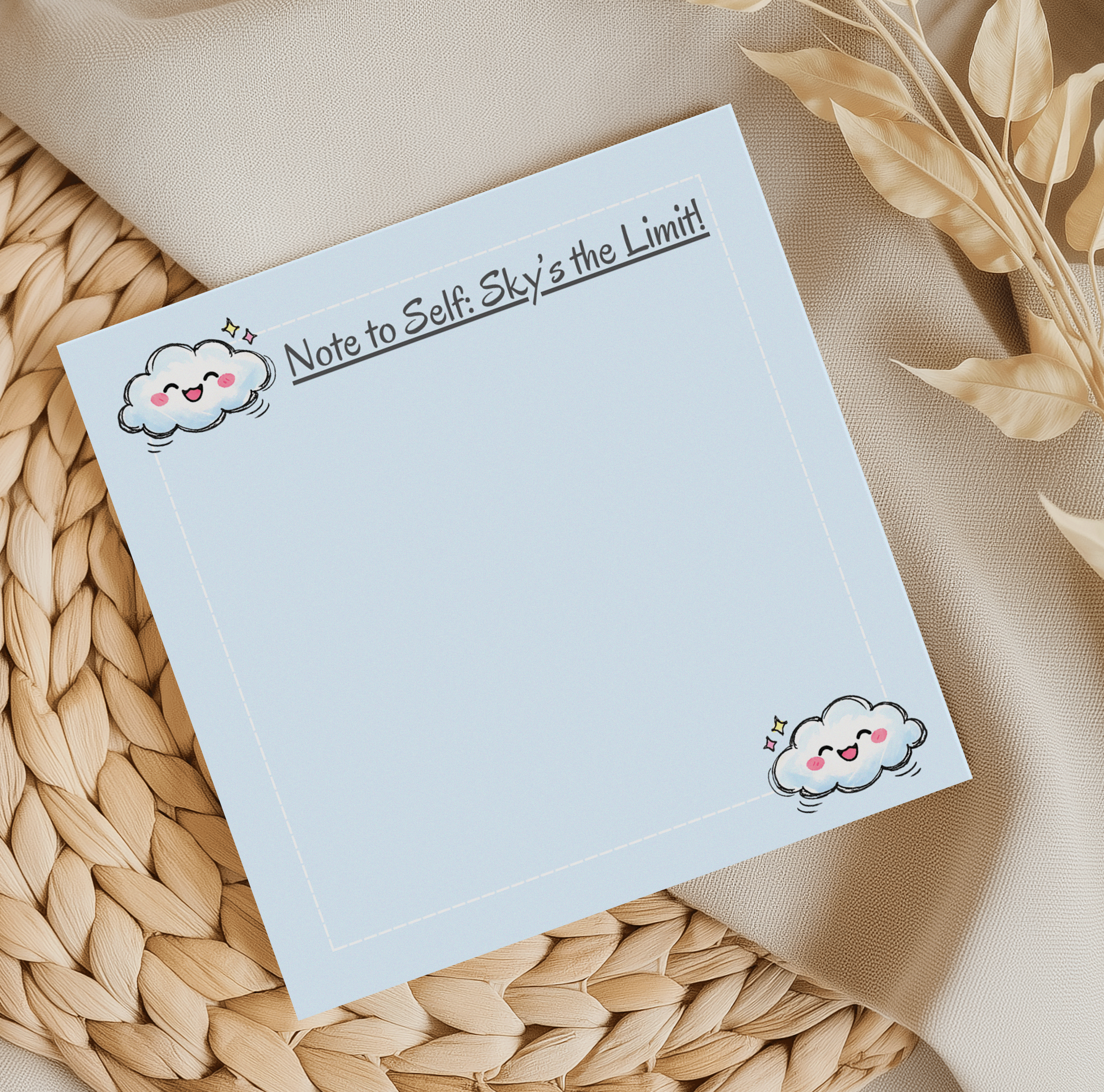 Sky's the limit memo pad