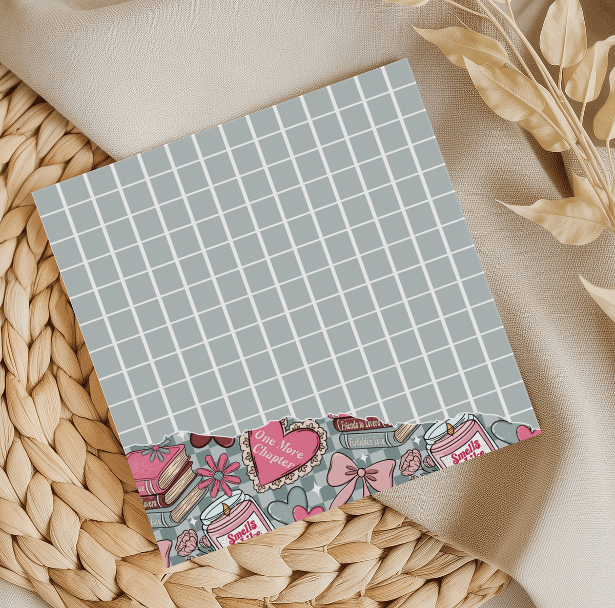Smells like Romance Grid Memo Pad