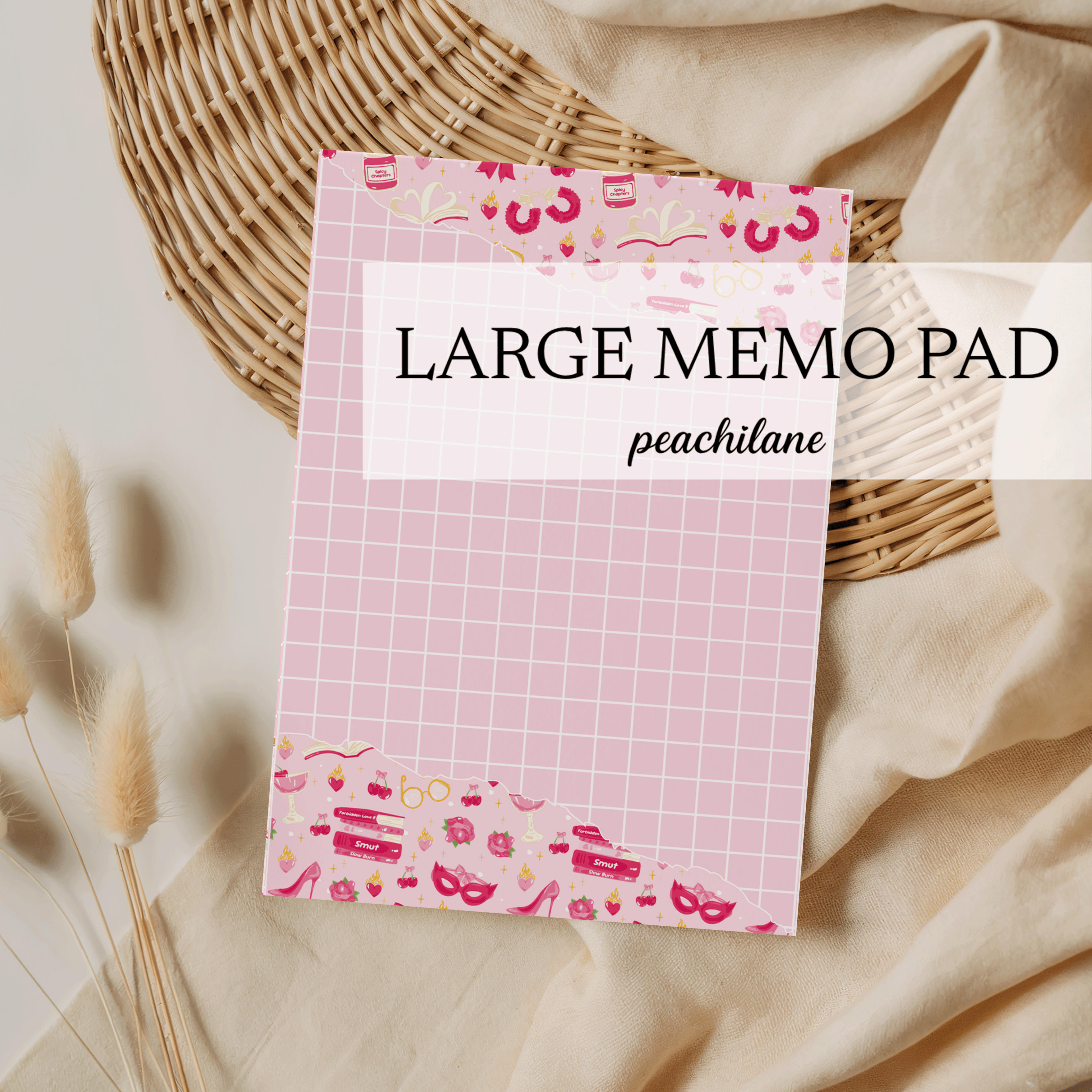 Smut Pink Large Memo Pad