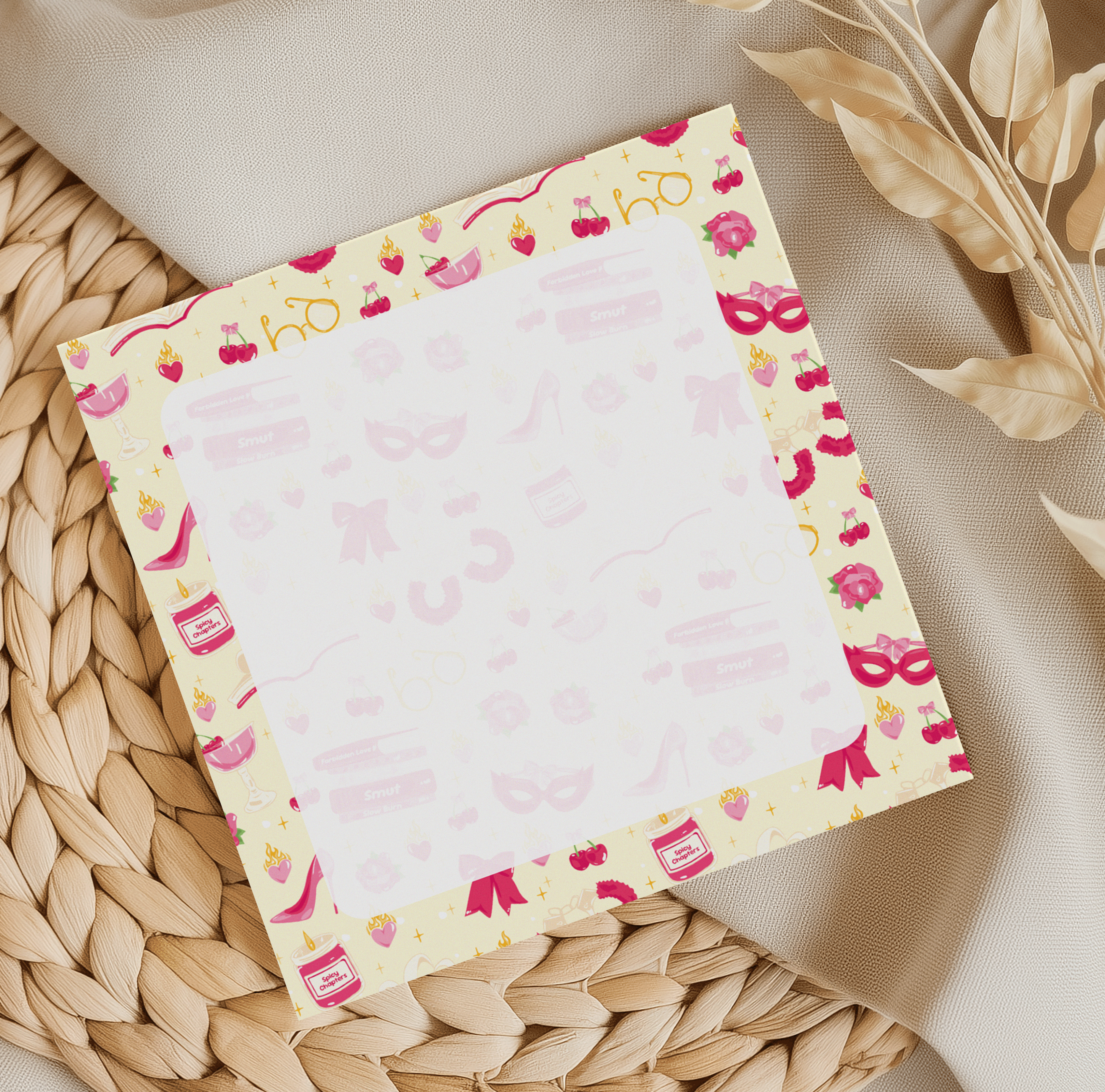 Smut Yellow Square Memo Pad