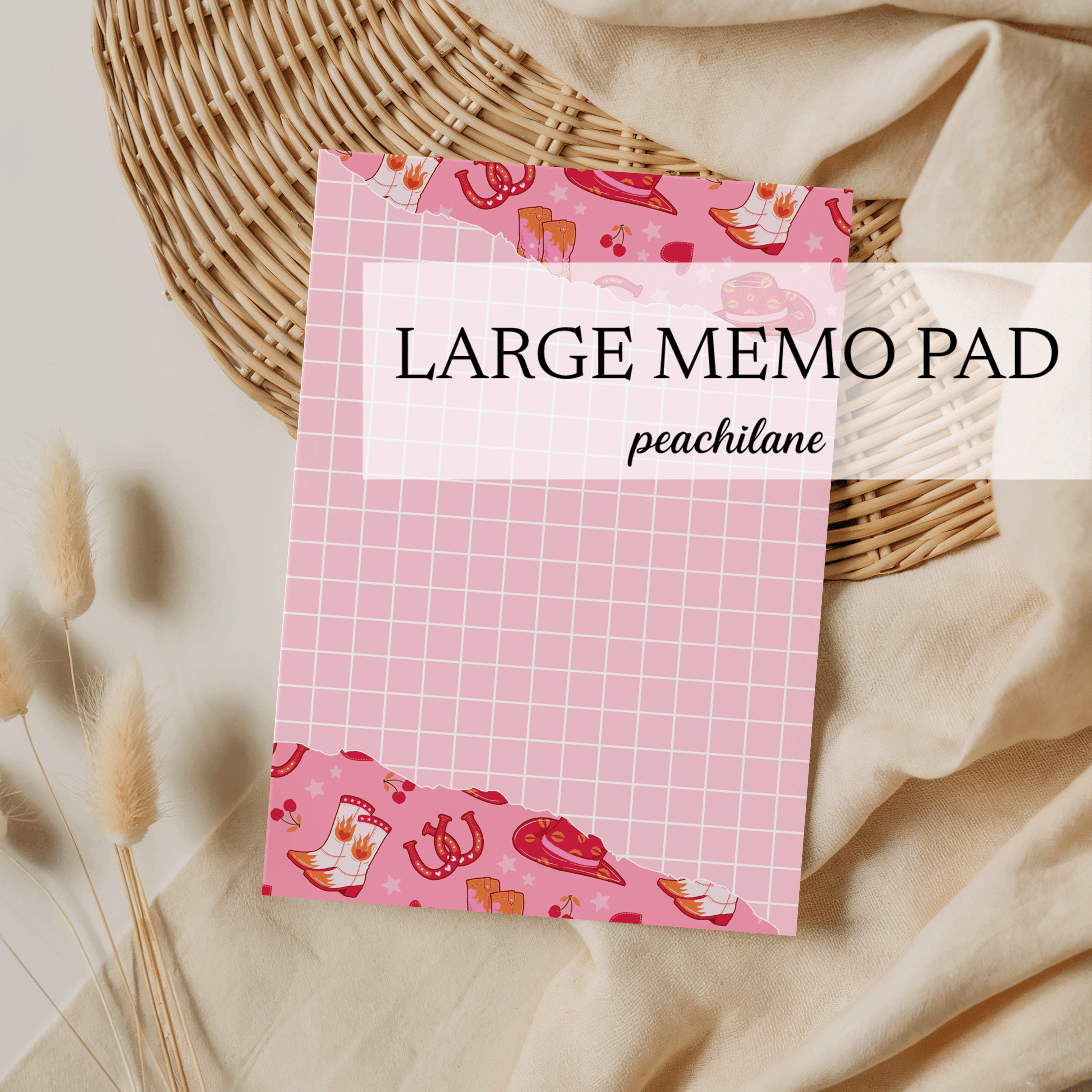 Spicey Cowgirl Large Memo Pad