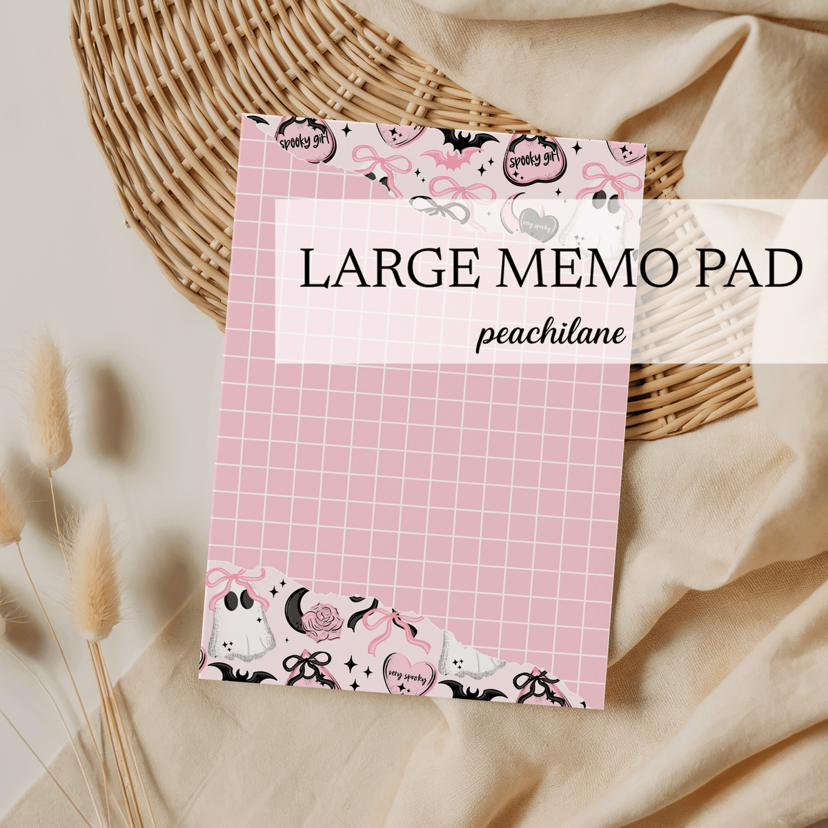 Spooky Girl Large Memo Pad