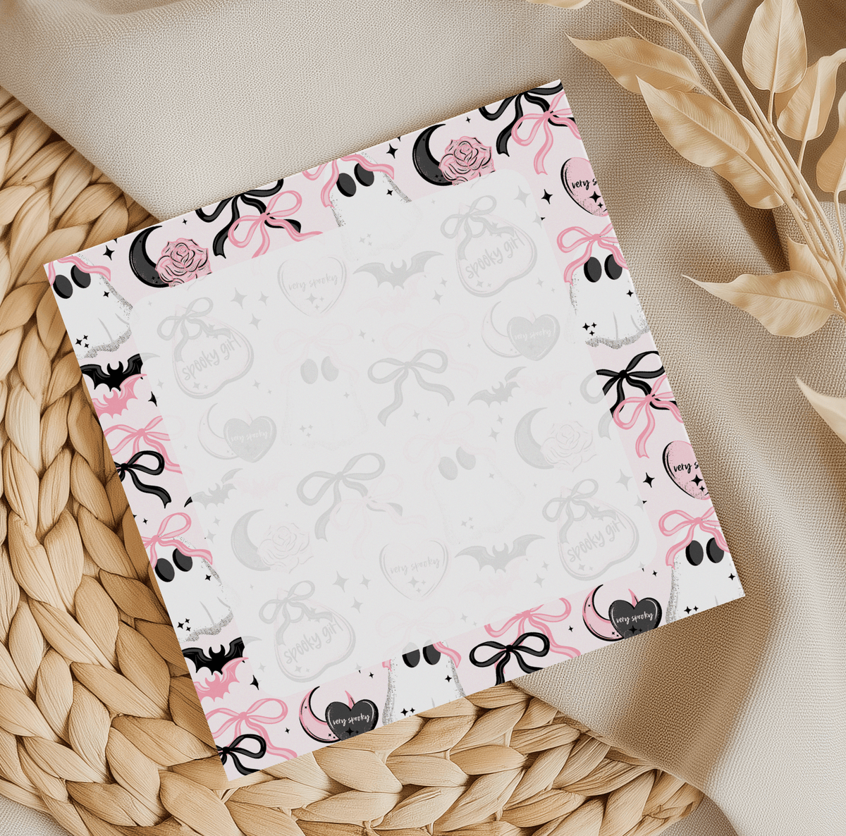 Spooky Girl Square Memo Pad