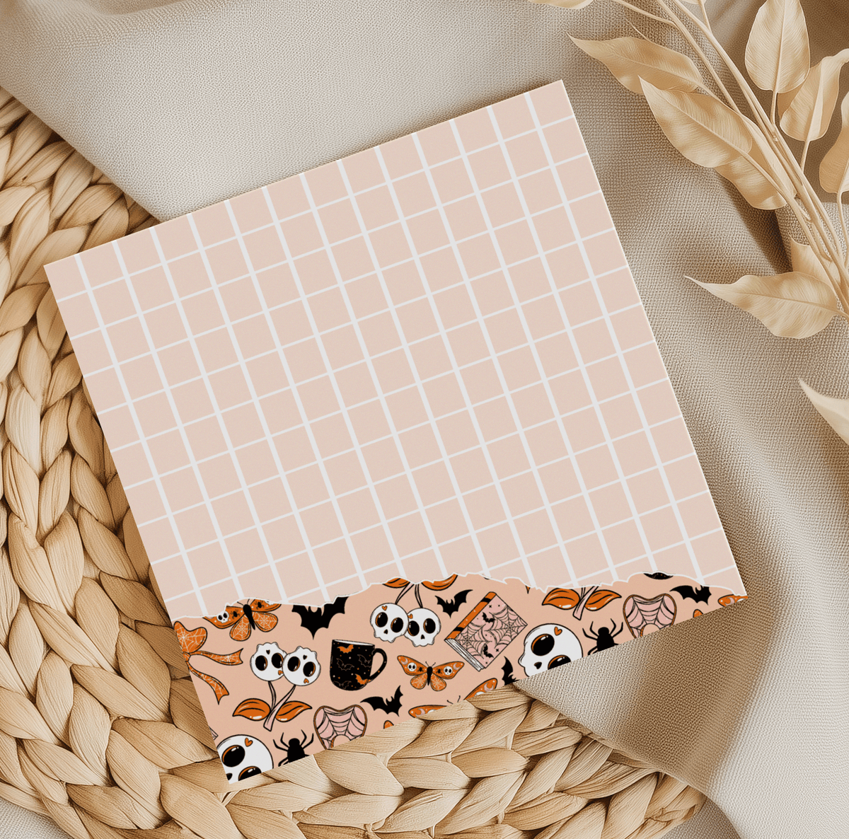 Spooky Grid Memo Pad