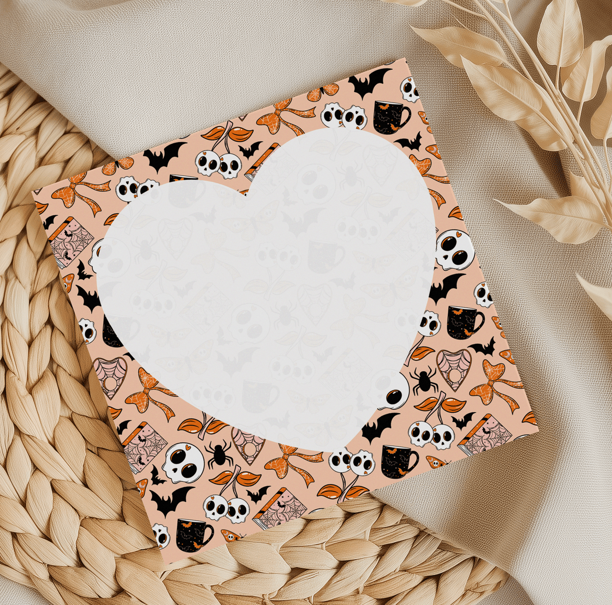 Spooky Heart Memo Pad