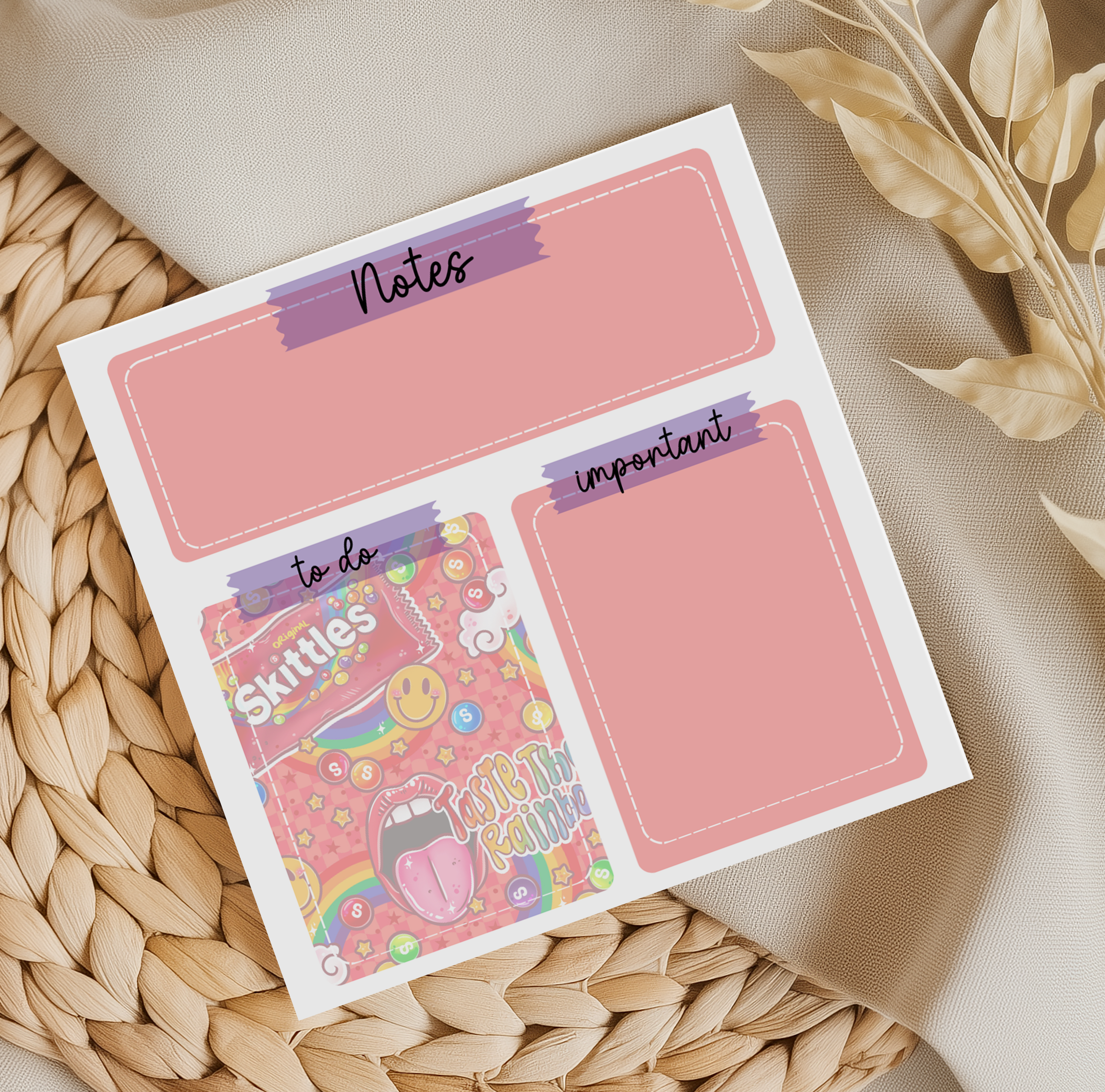 Rainbow Lolly Memo Pad