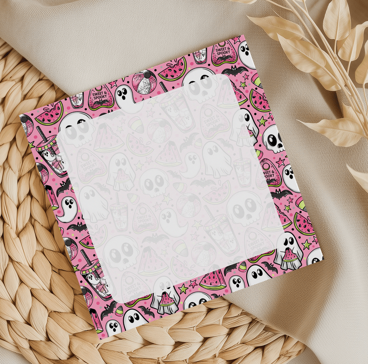 Sweet and Spooky Square Memo Pad