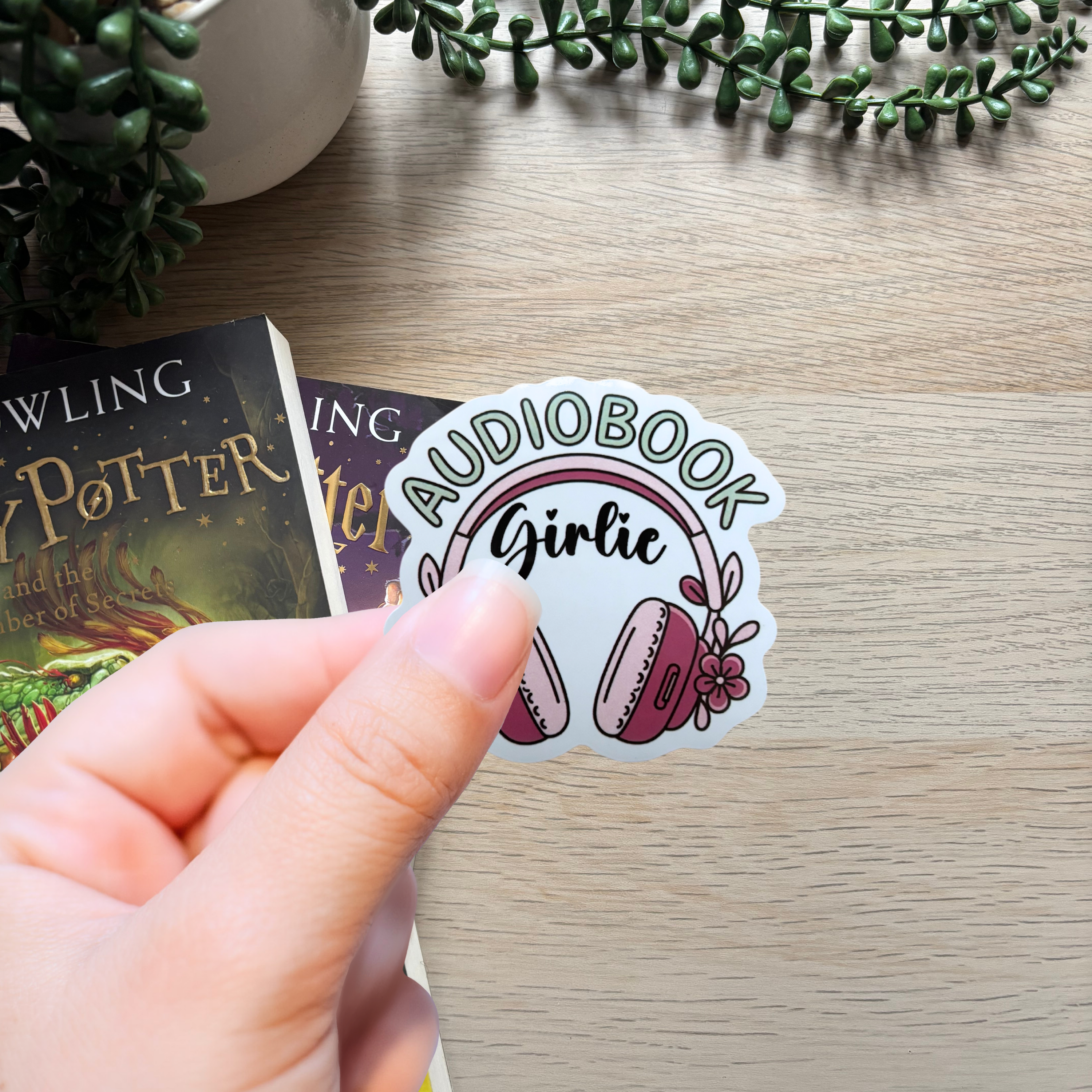 Audio Book Girlie Sticker