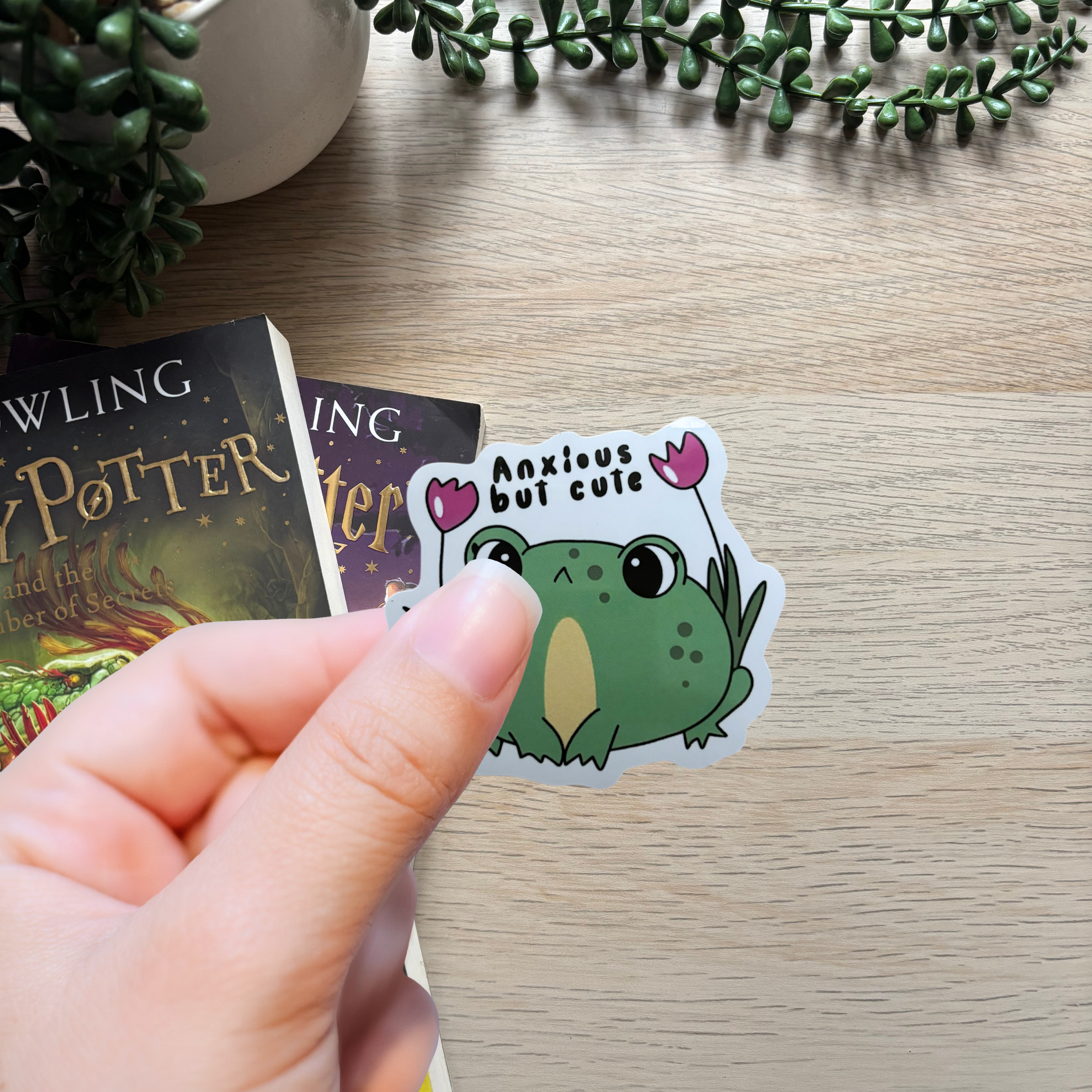 Anxious but cute Sticker