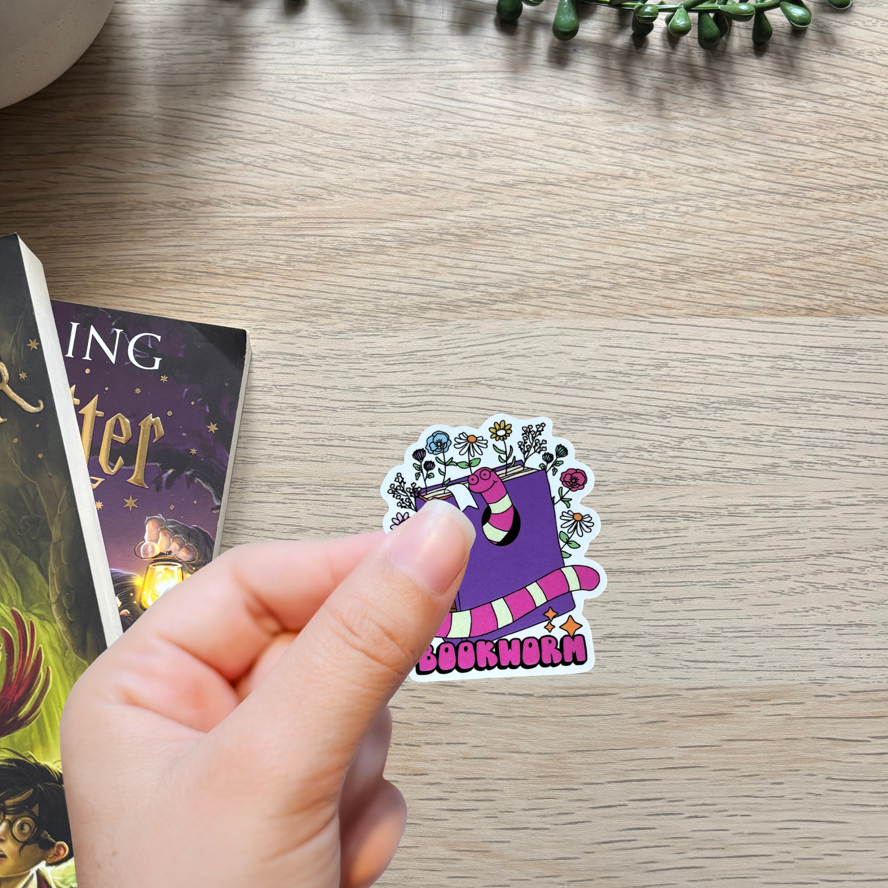 Bookworm Sticker