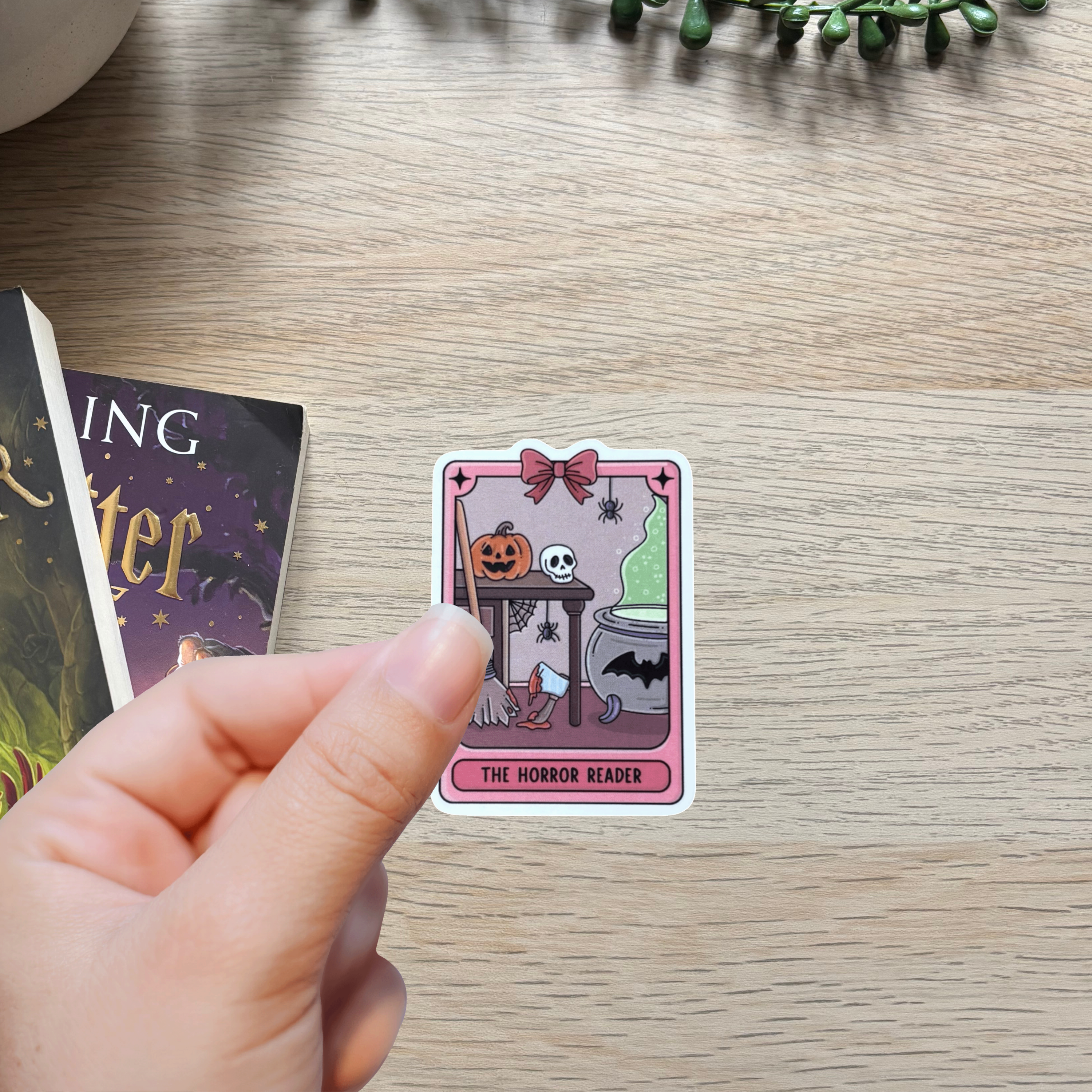 The Horror Reader Tarot Sticker