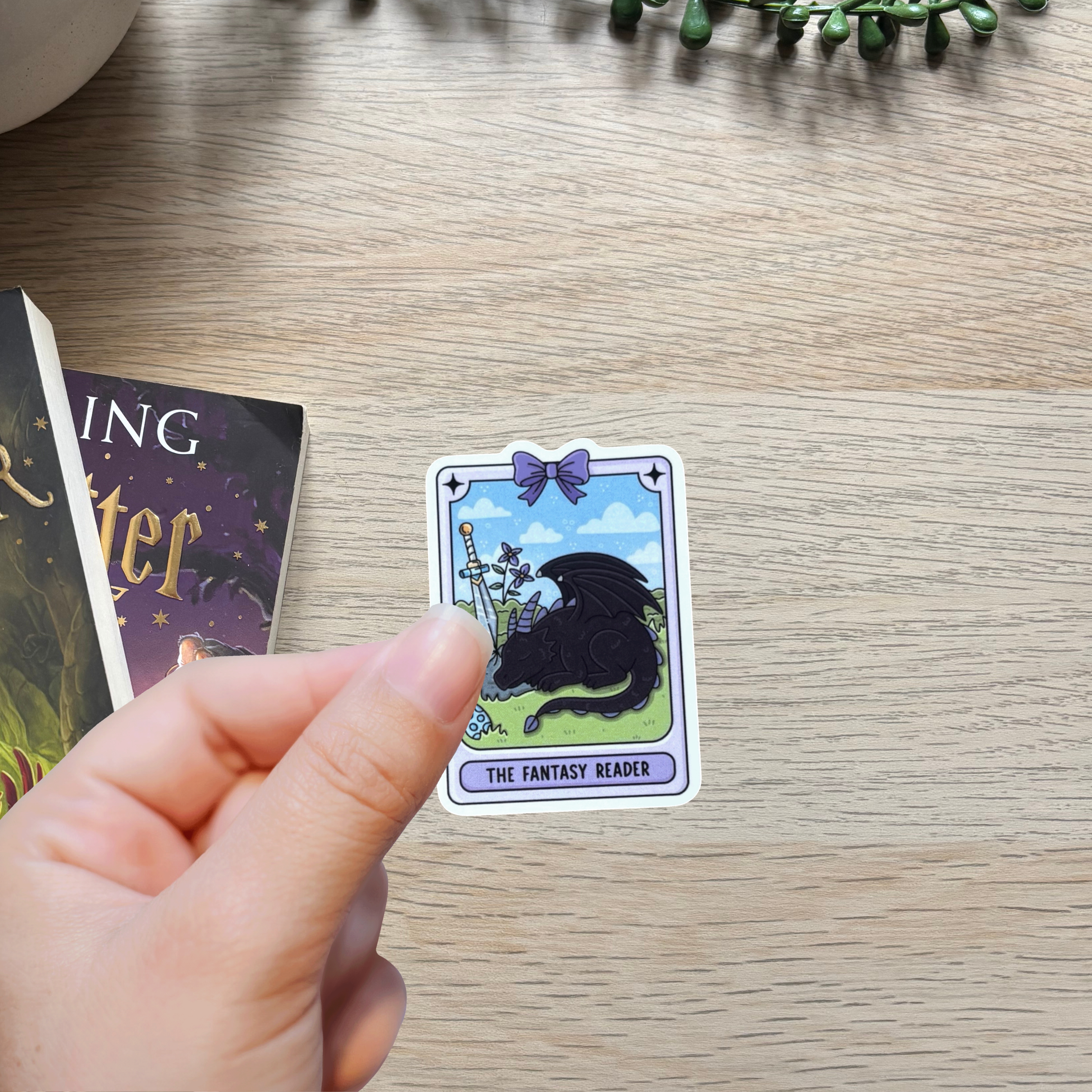 The Fantasy Reader Tarot Sticker