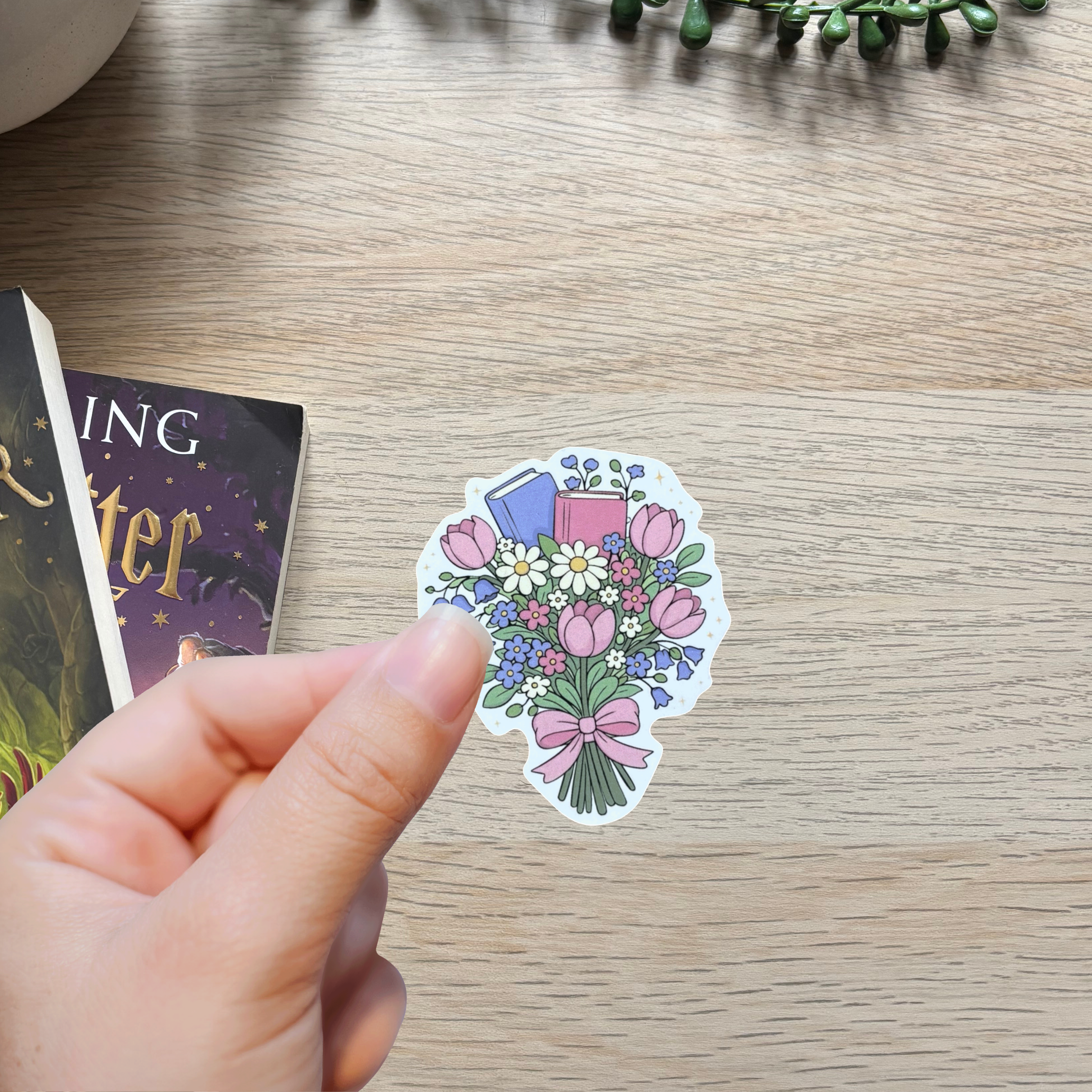 Book Bouquet Sticker