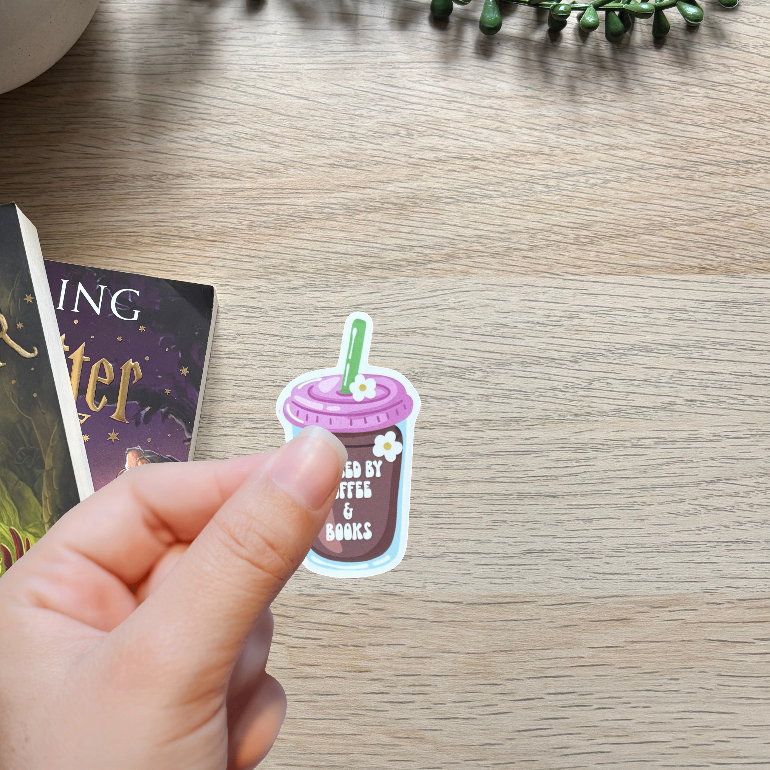 Coffee and books Sticker