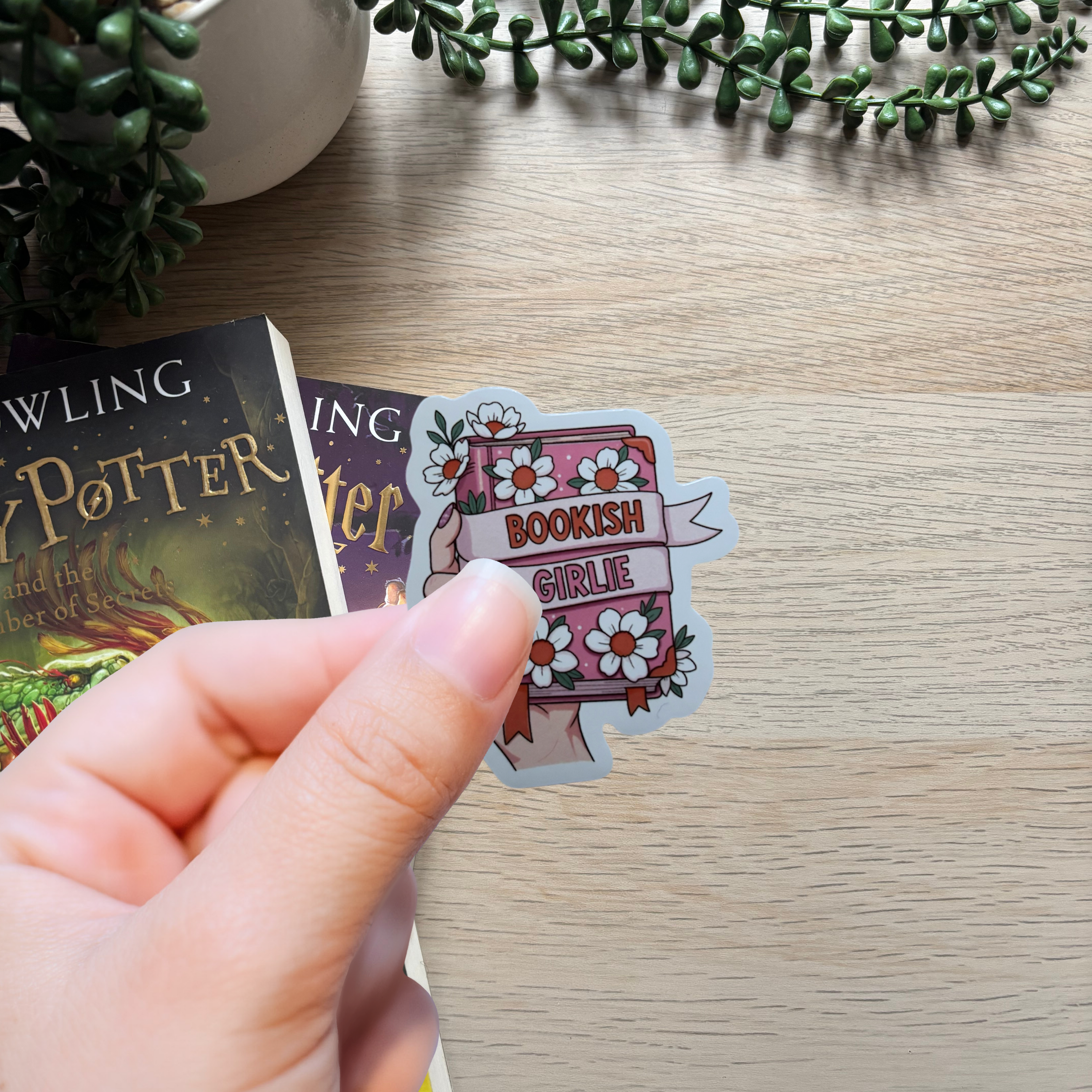 Bookish Girlie Sticker