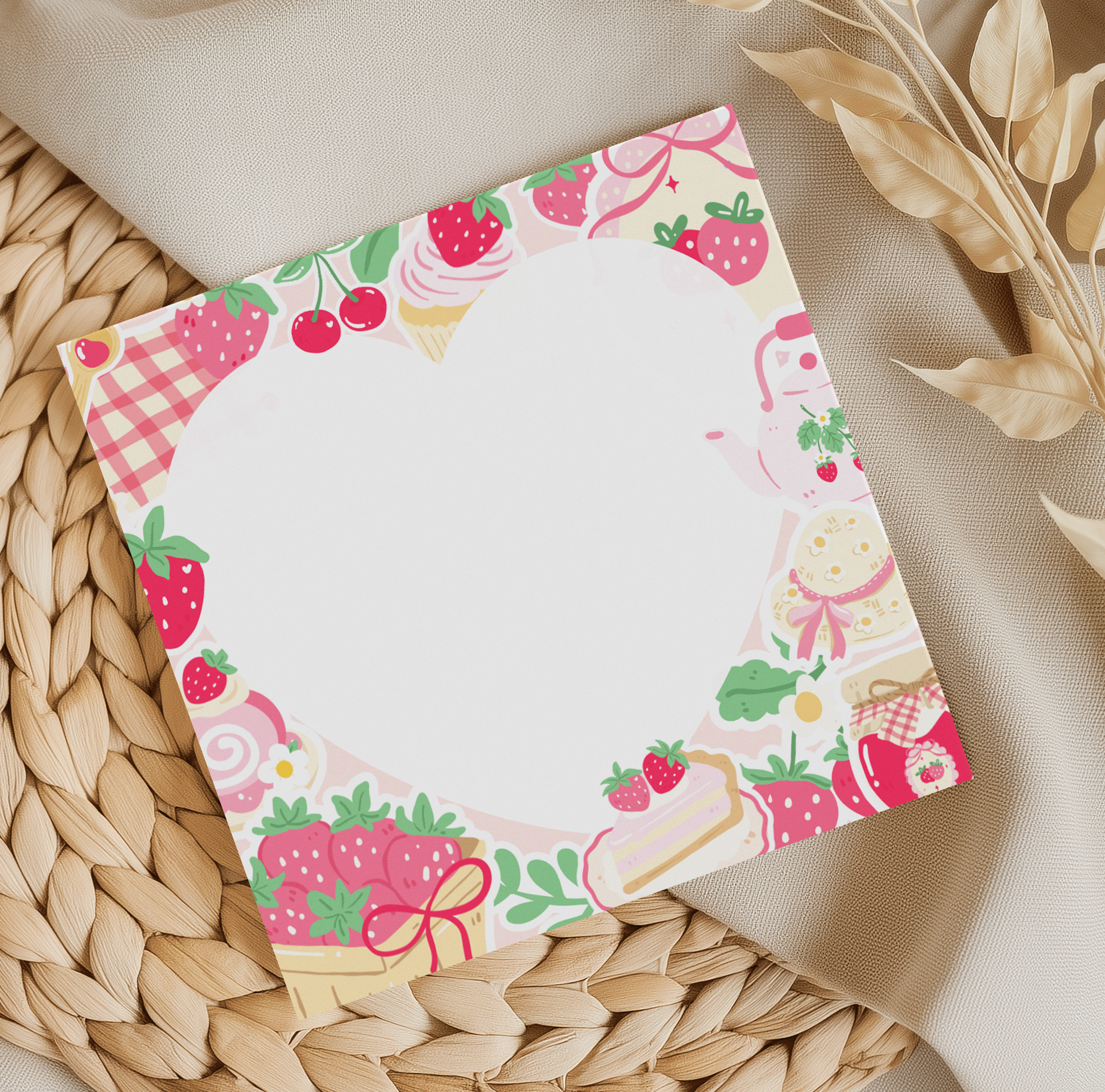 Strawberry Memo Pad