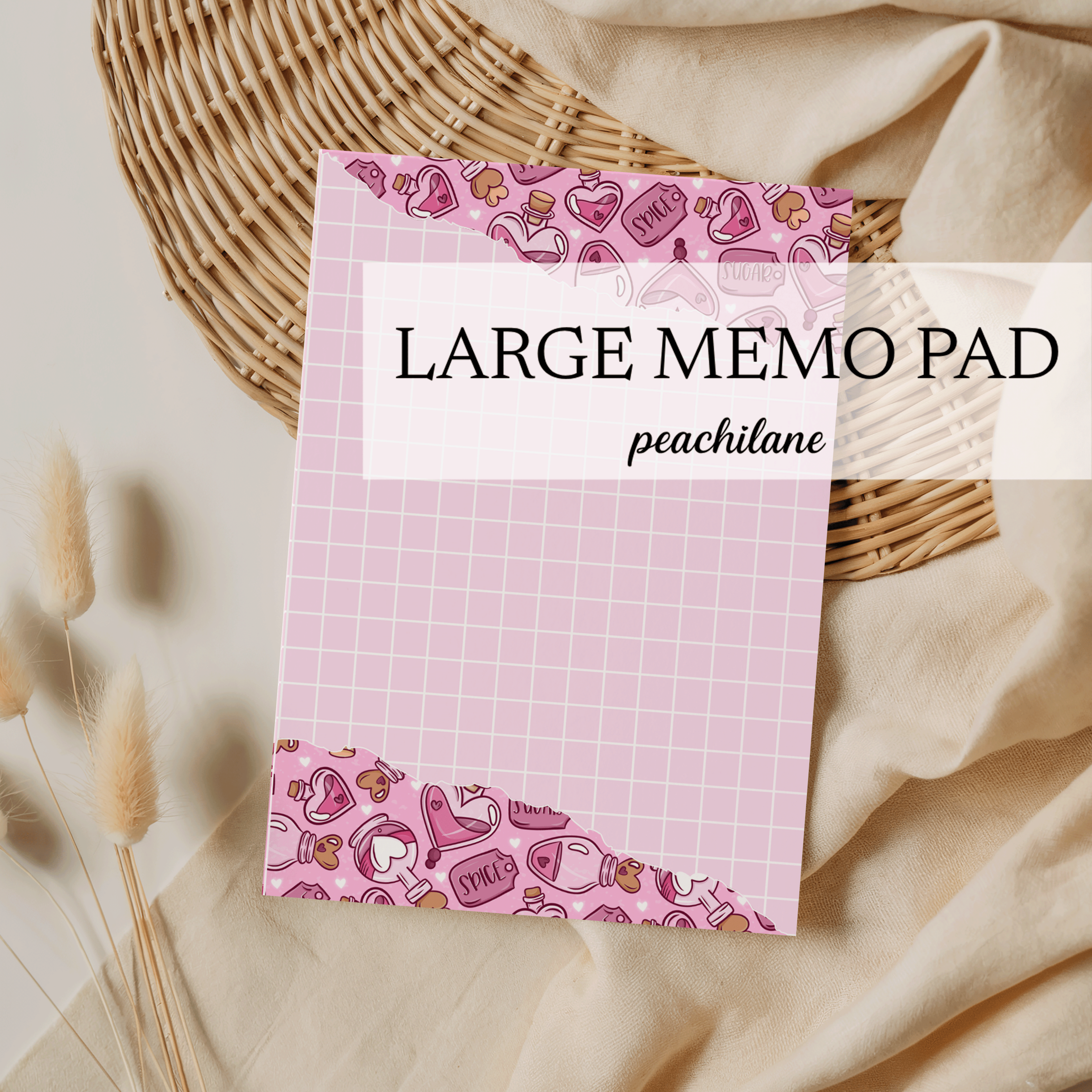Sugar and spice Large Memo Pad
