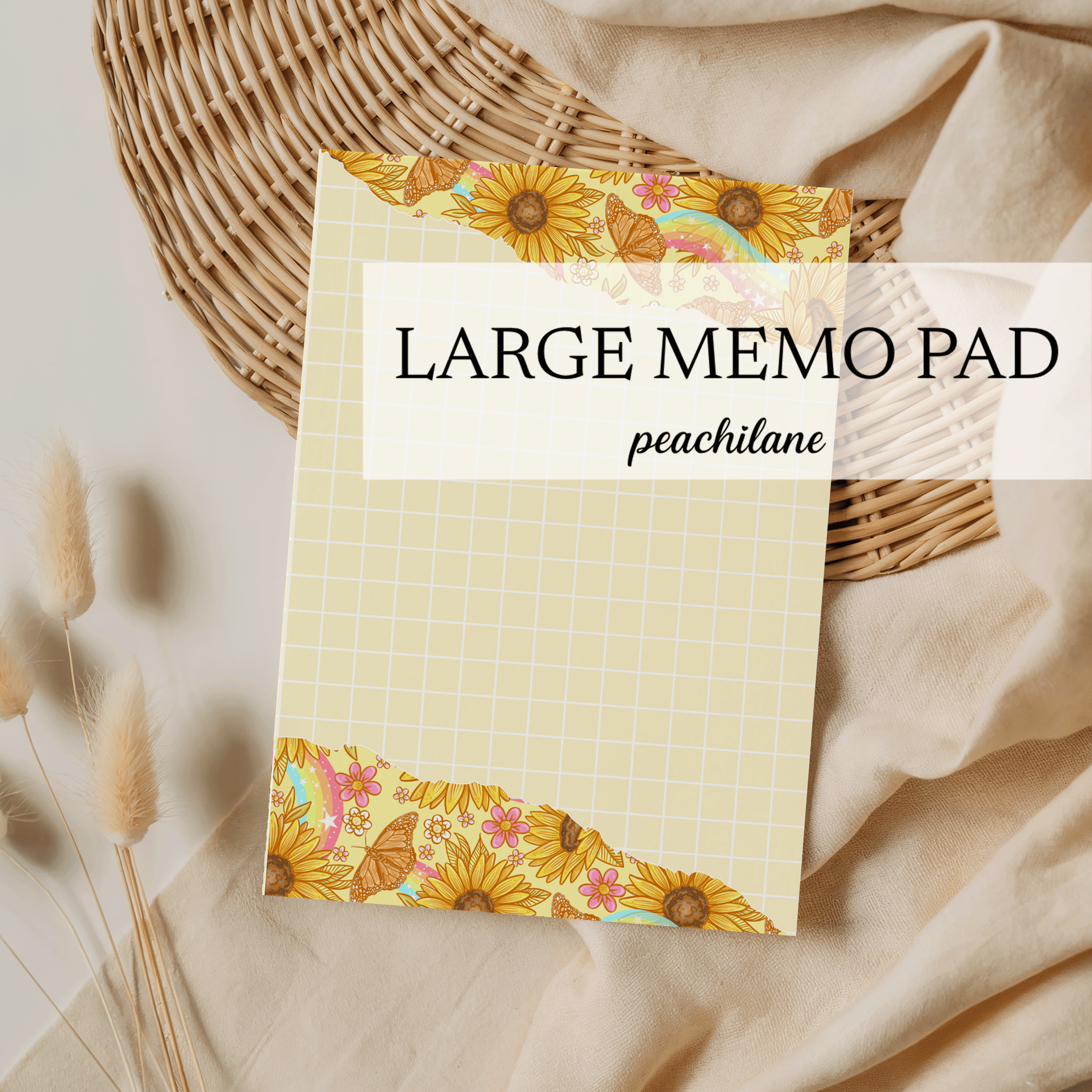 Sunflower Magic Large Memo Pad