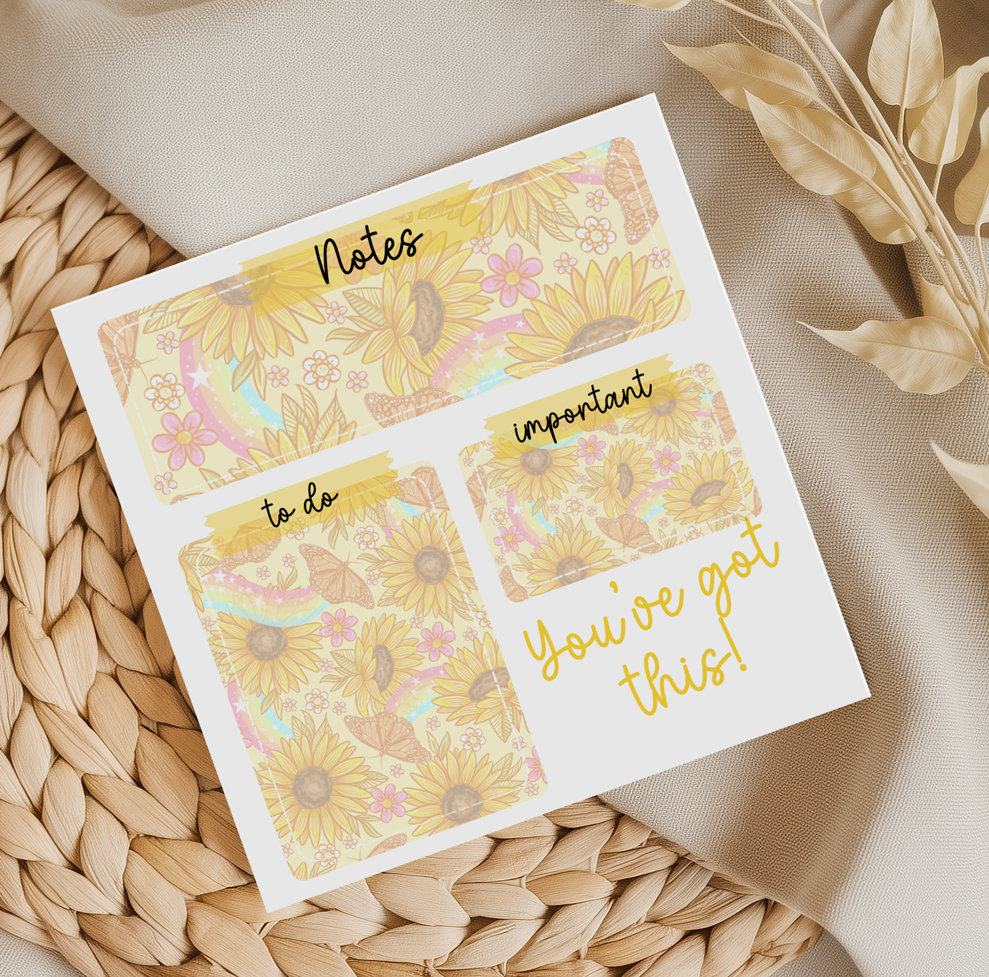 Sunflower Magic Memo Pad