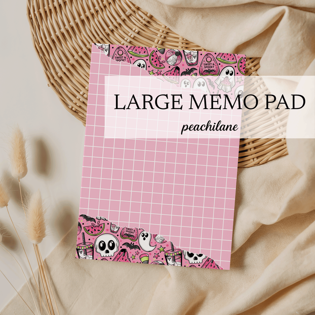 Sweet and Spooky Large Memo Pad