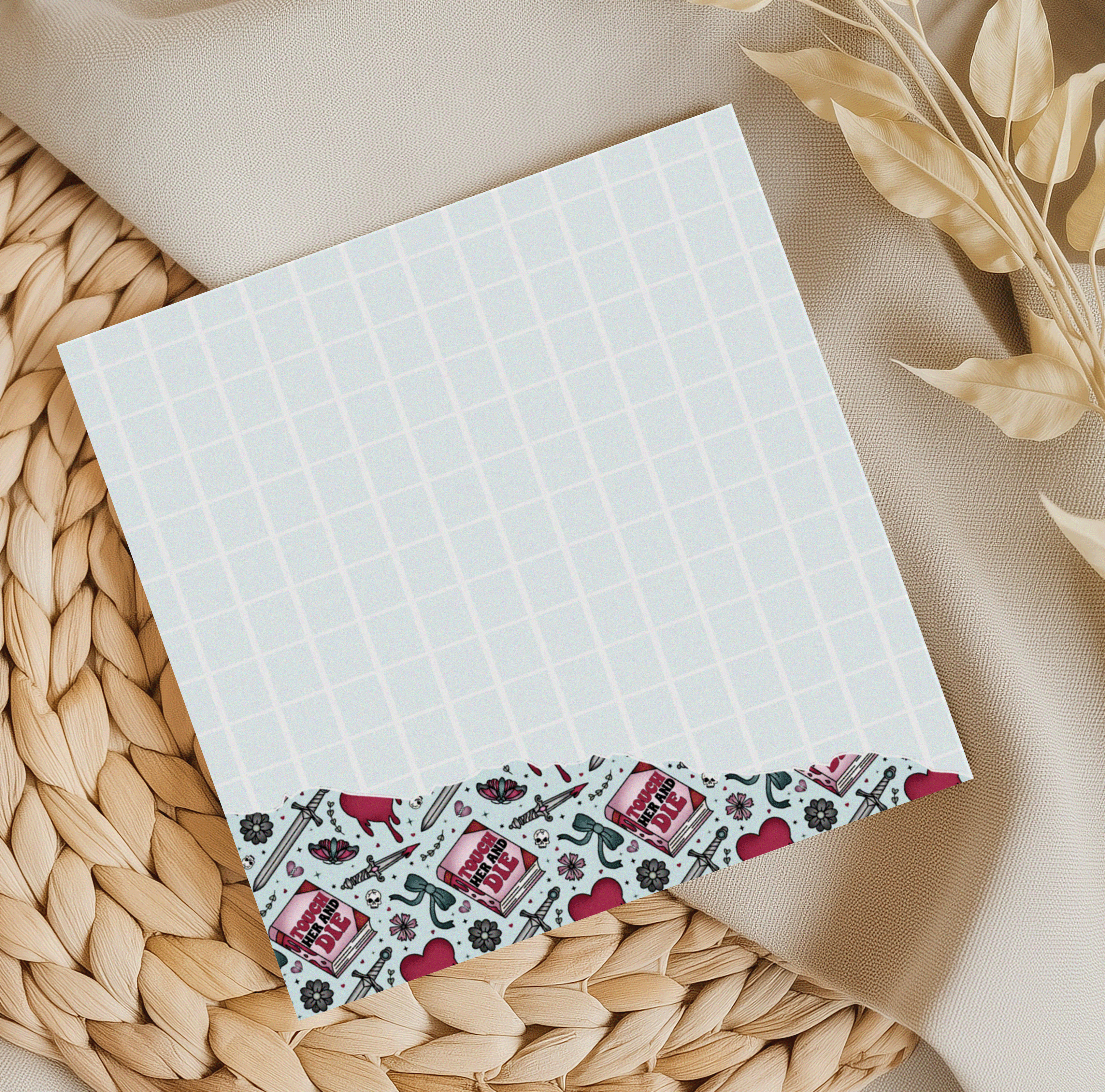 Touch Her Grid Memo Pad