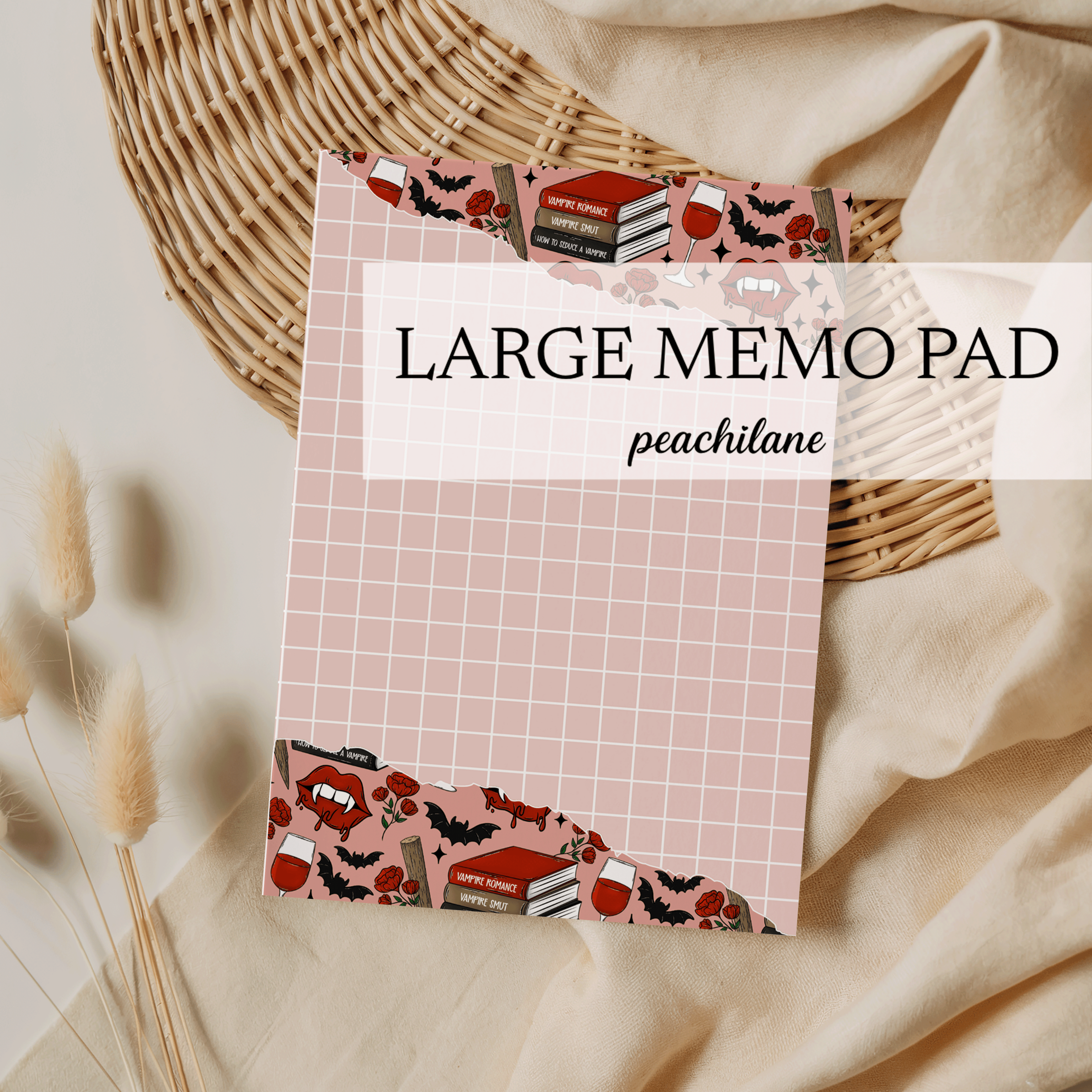 Vampire Romance Large Memo Pad