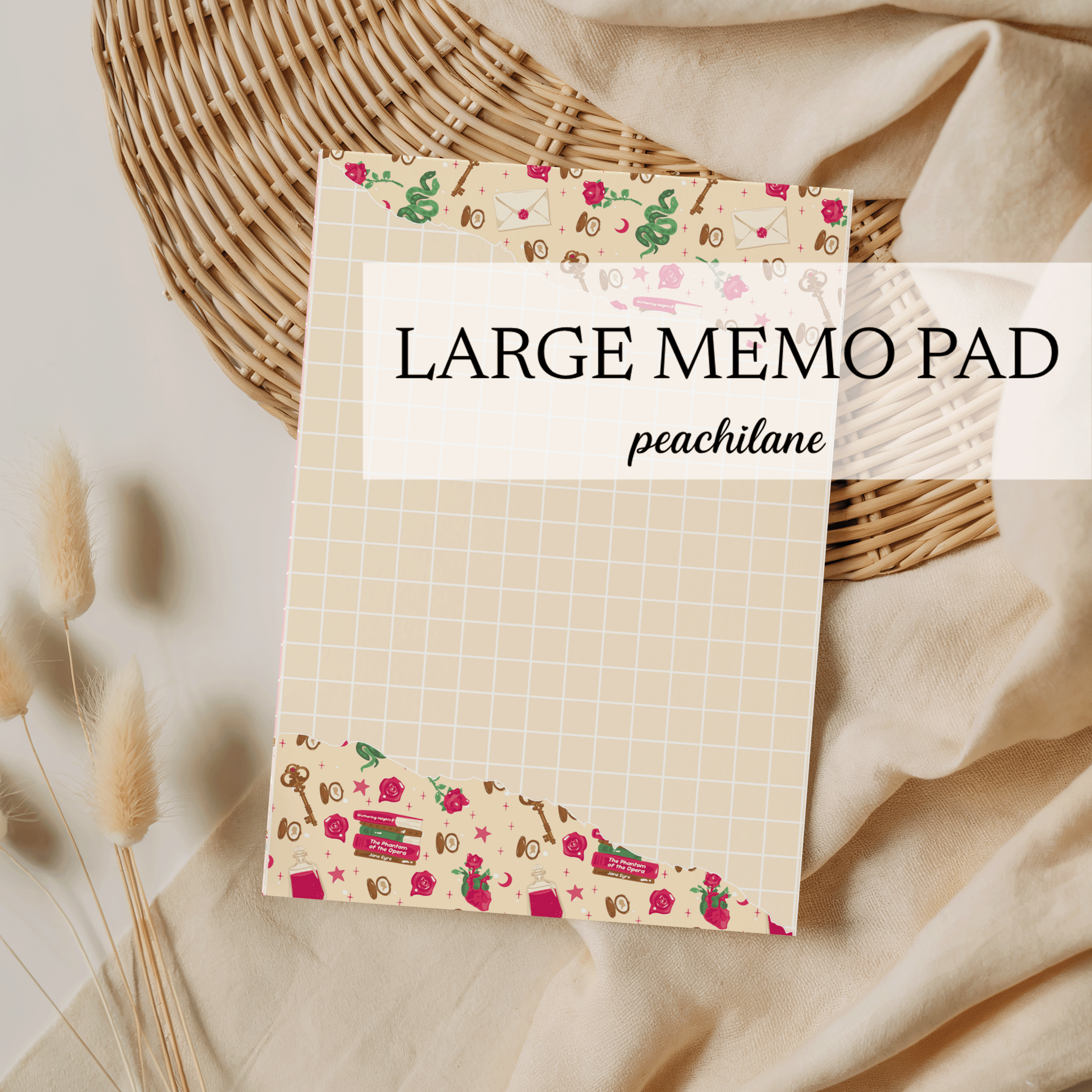 Victorian Romance 2 Large Memo Pad