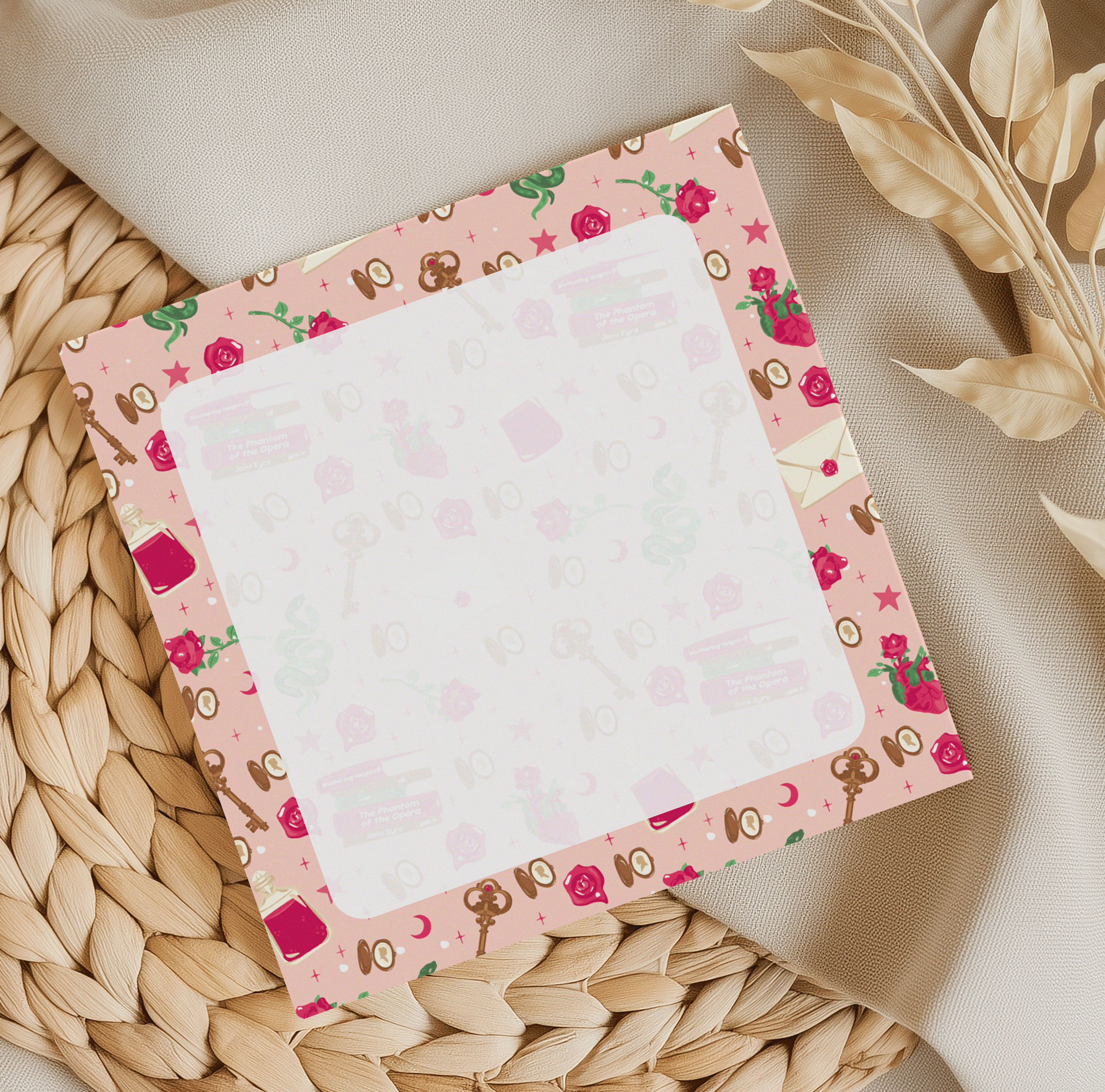 Victorian Romance 1 square Memo Pad