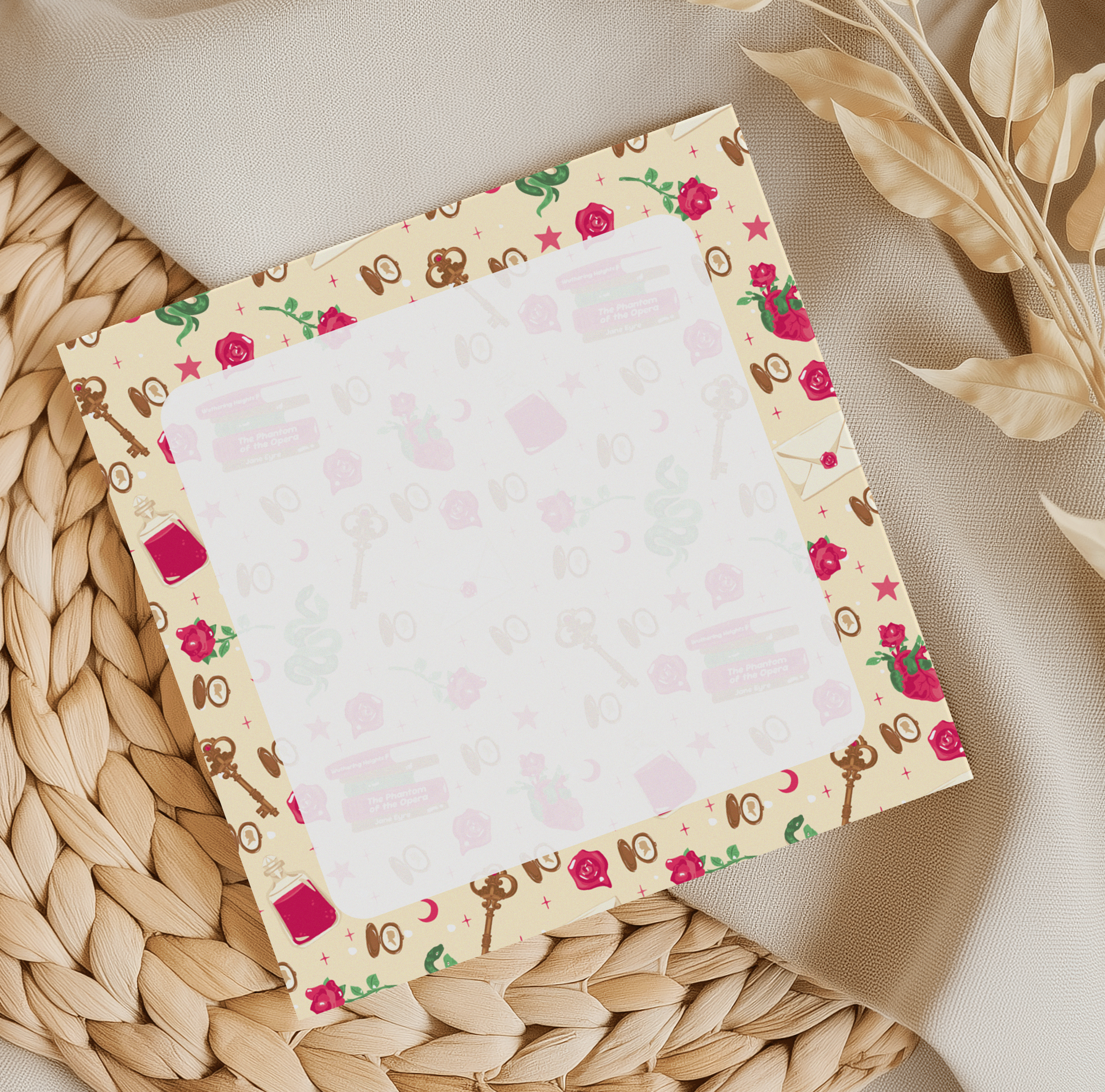 Victorian Romance 2 Square Memo Pad