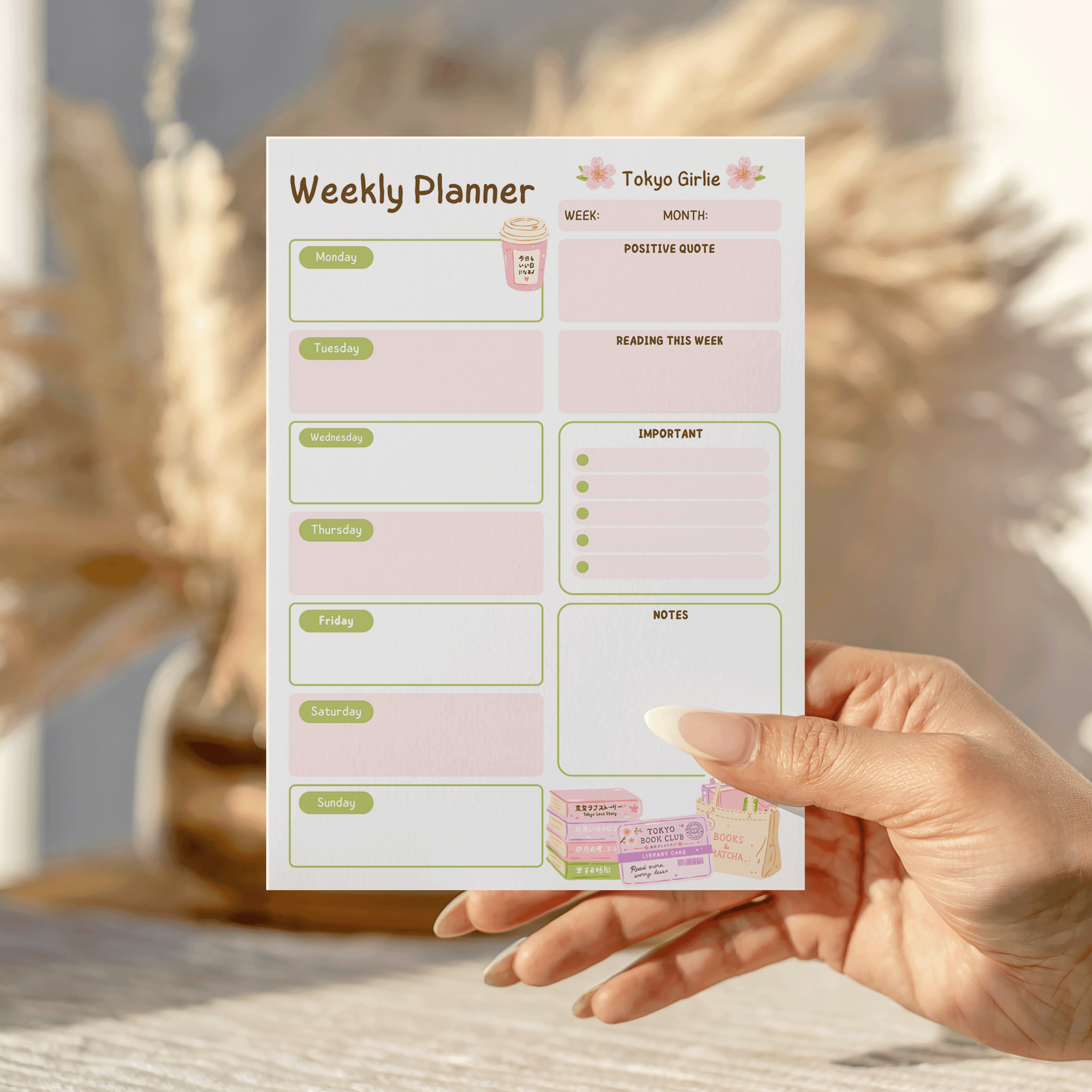 Tokyo Girlie Weekly Notepad