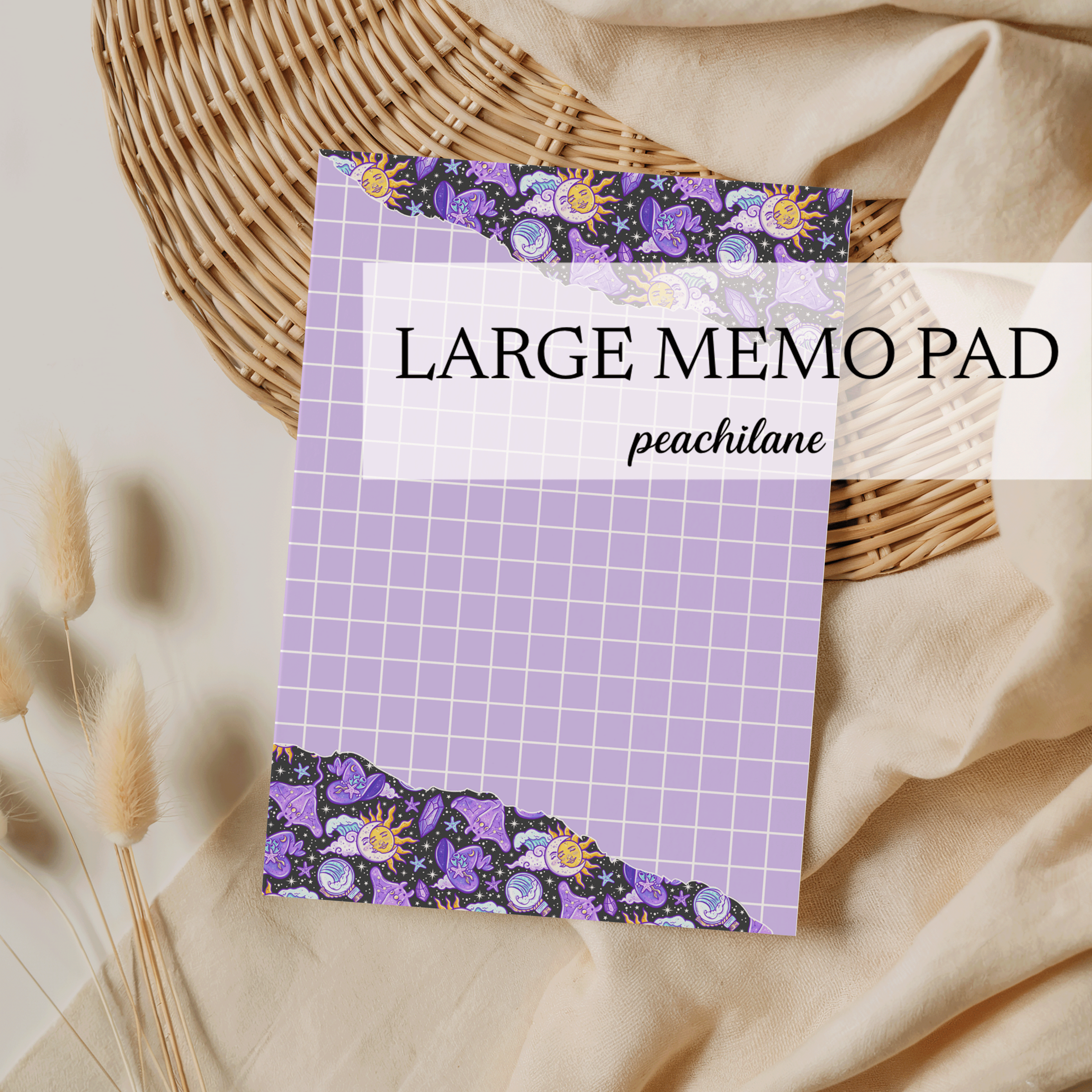Witchy Ray Large Memo Pad