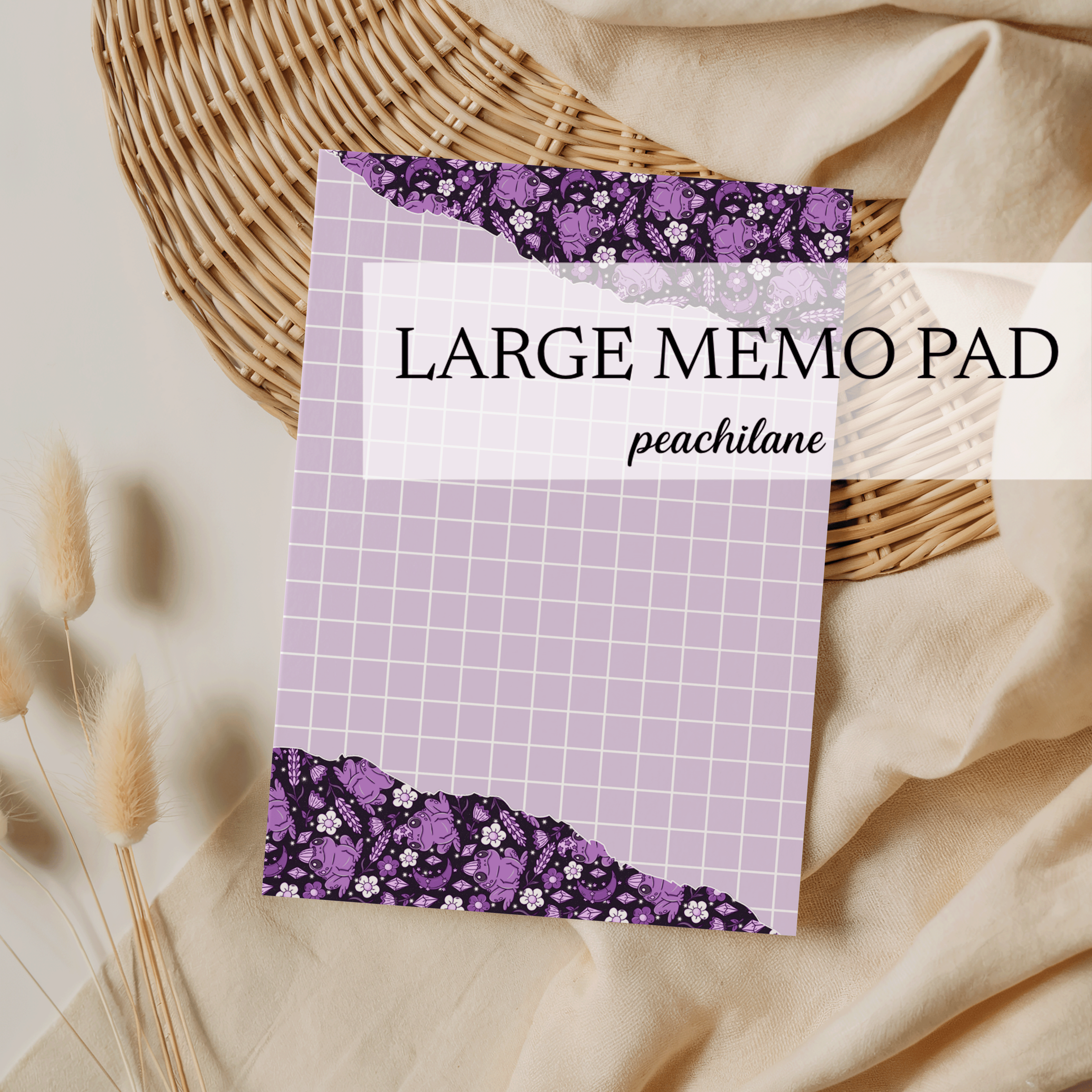 Wizard Frog Large Memo Pad