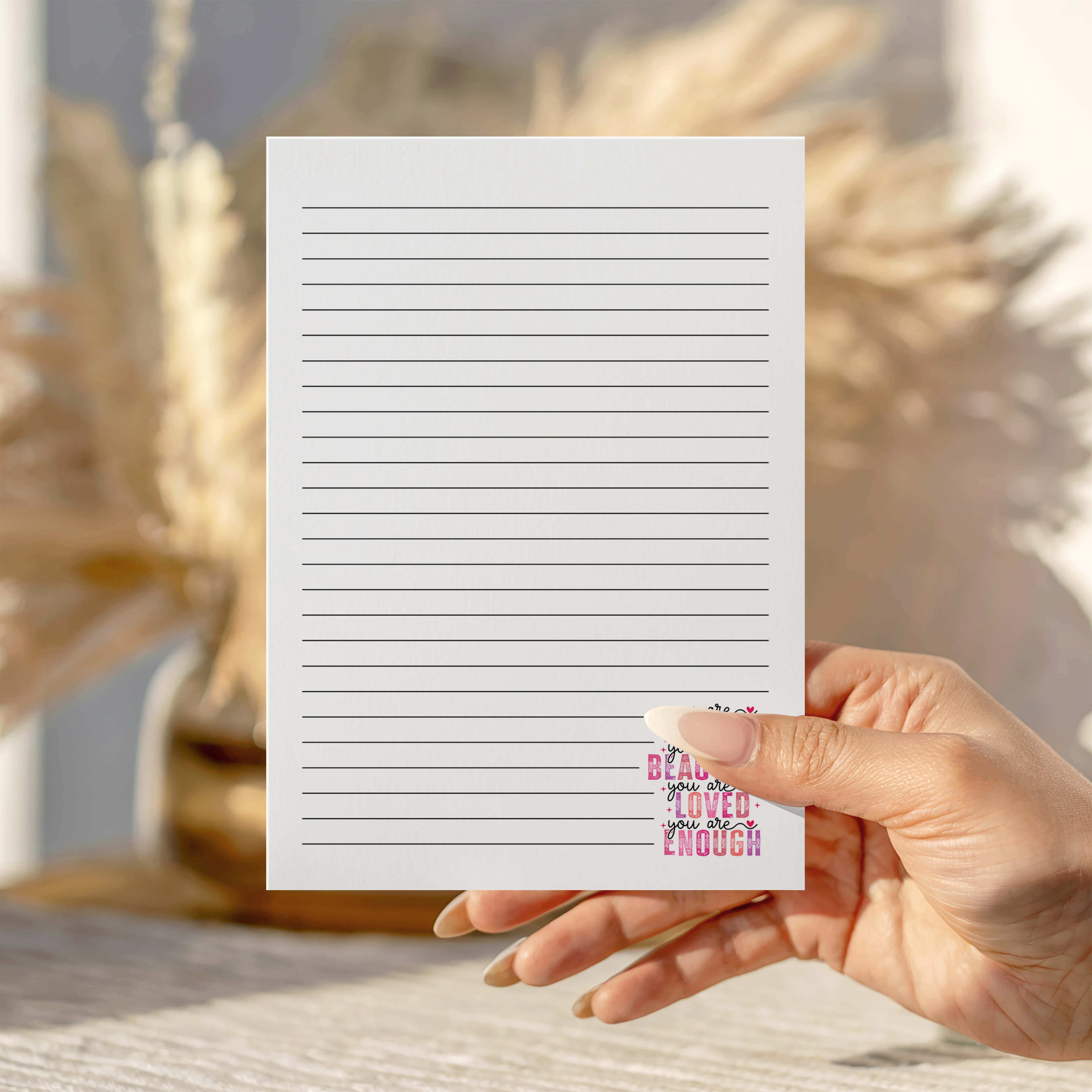 You are loved Notepad