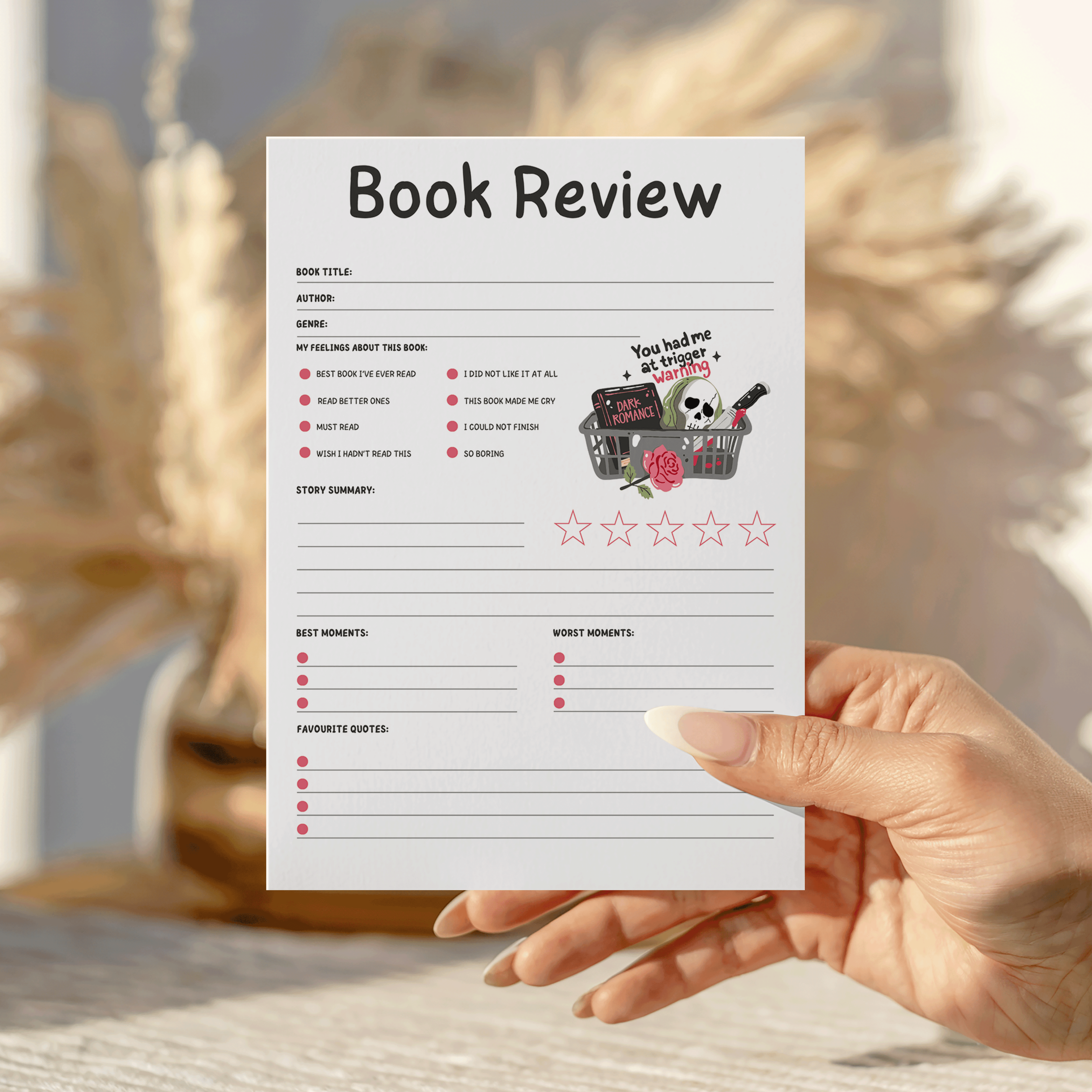 You Had Me Book Review Notepad